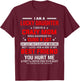 I Am a Lucky Daughter I Have a Crazy Mom Who Happens to Cuss T-Shirt - T-Shirt | Maroon