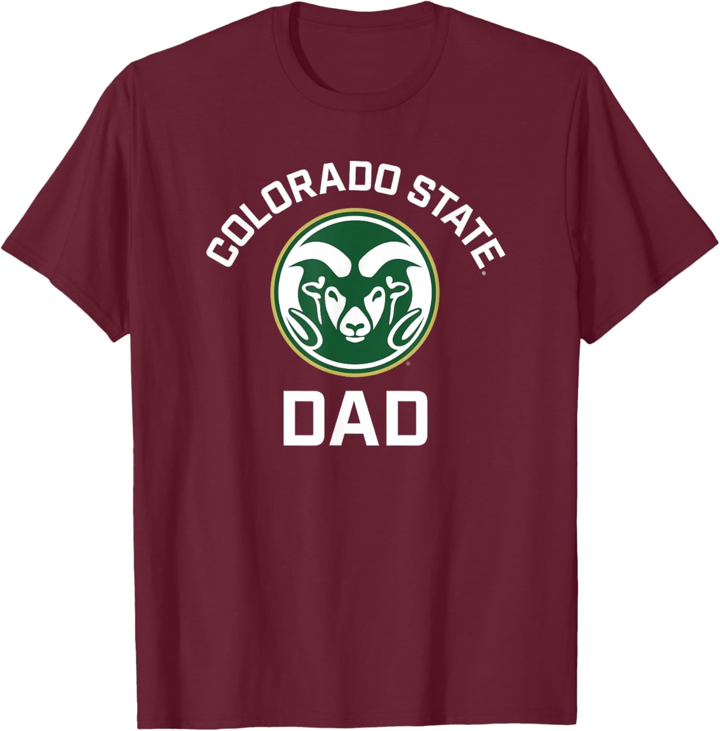 Colorado State University Rams Arched Dad T-Shirt - T-Shirt | Maroon