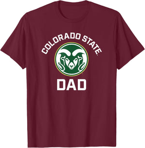 Colorado State University Rams Arched Dad T-Shirt - T-Shirt | Maroon