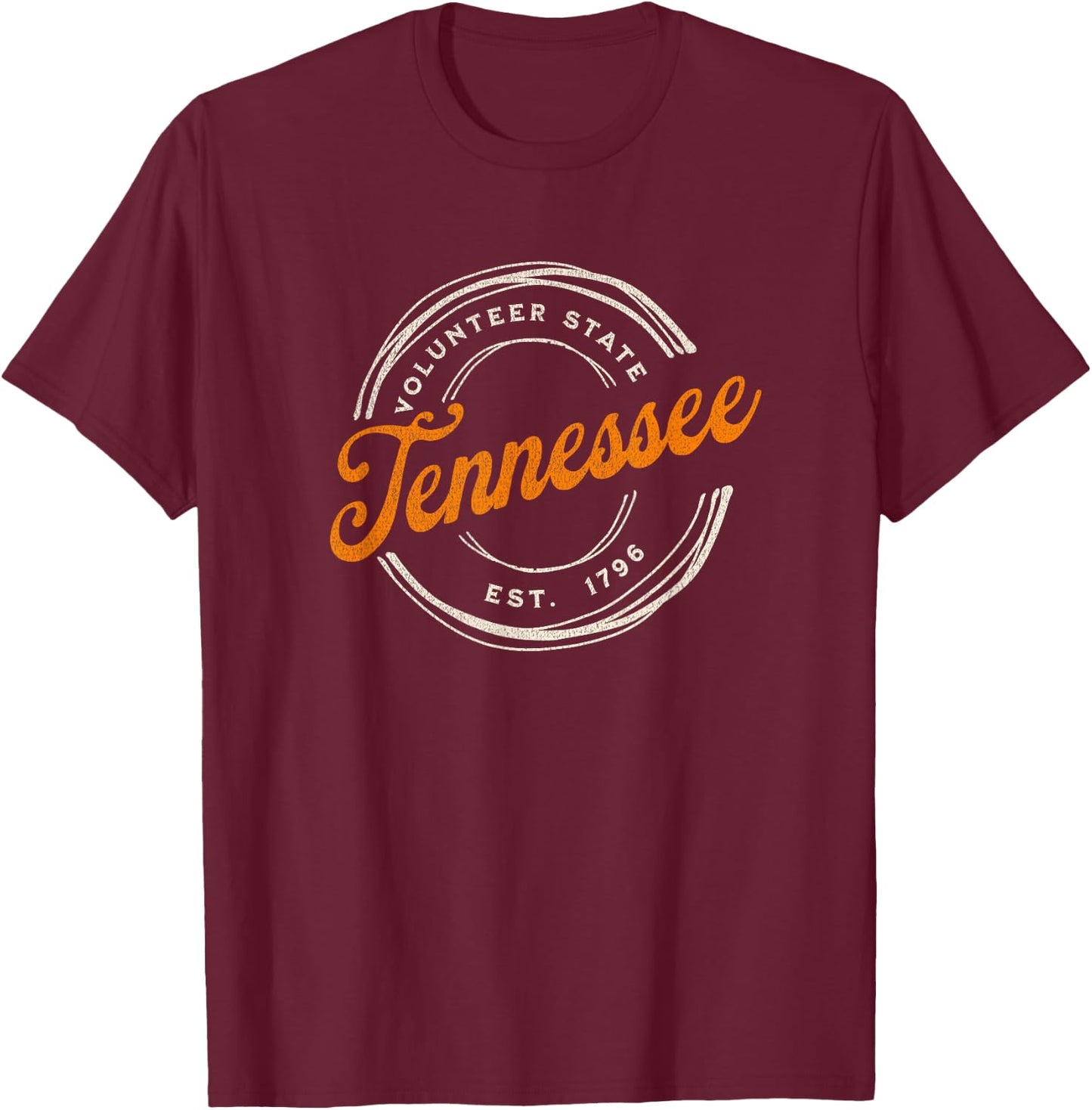 Retro Tennessee Volunteer State T-Shirt - T-Shirt | Maroon