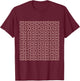 Ordre n Pseudo Hilbert Curve Design T-Shirt - T-Shirt | Maroon