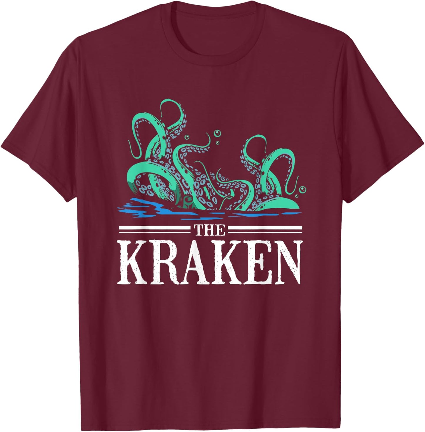 Octopus The Kraken T-Shirt - T-Shirt | Maroon