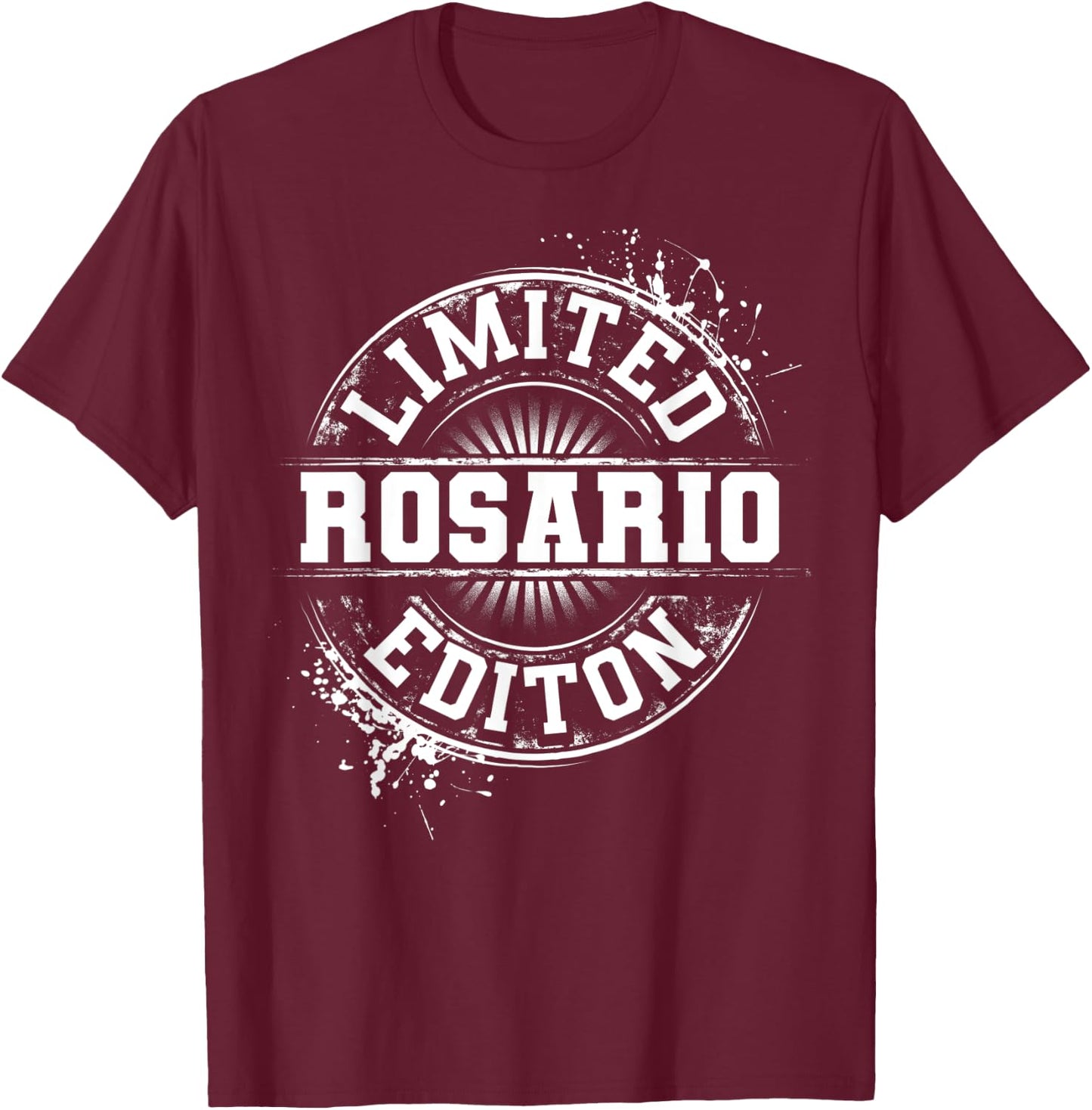 ROSARIO Funny Surname Family Tree Birthday Reunion Gift T-Shirt - T-Shirt | Maroon