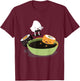 Japanese Food Funny Cute Kawaii Funny Cute Sushi Bath T-Shirt - T-Shirt | Maroon