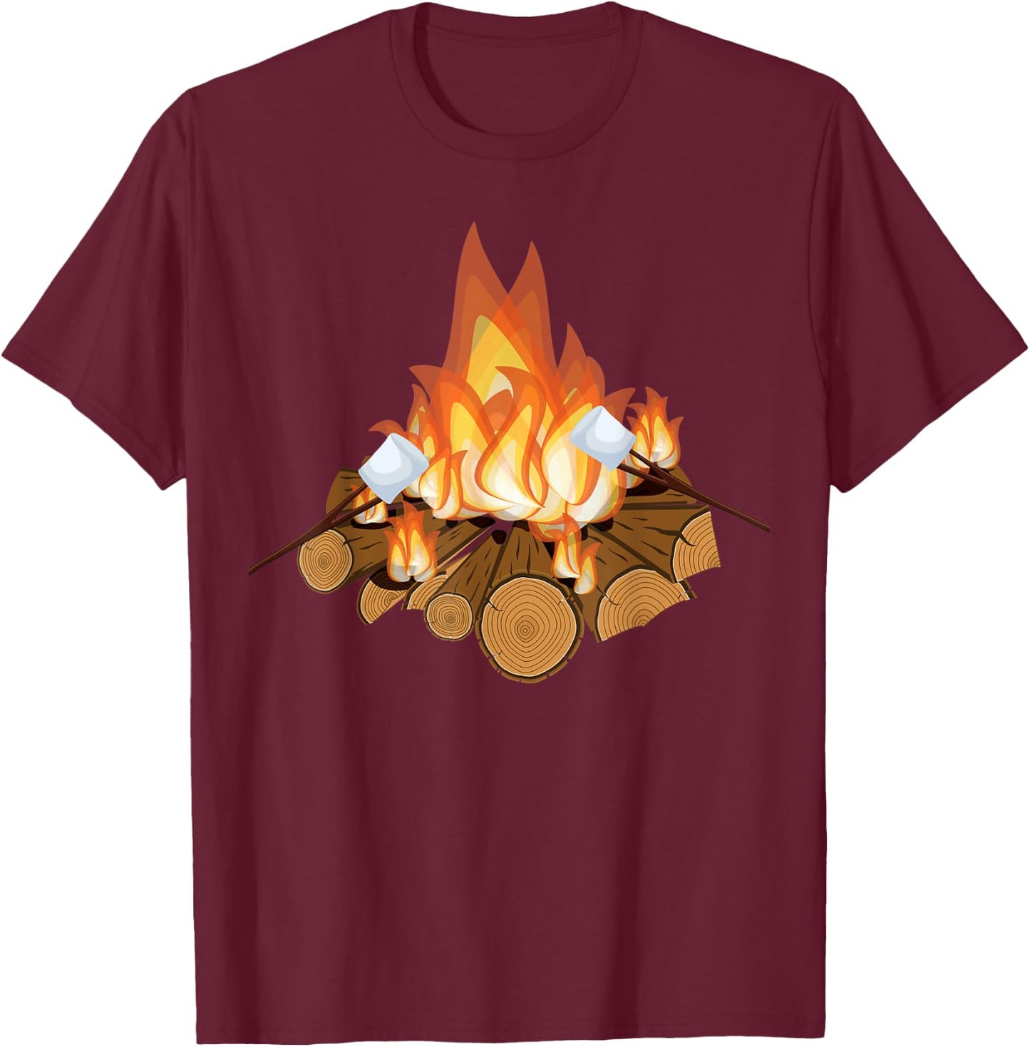 Smores Campfire Cracker Matching Group Halloween Costume T-Shirt - T-Shirt | Maroon