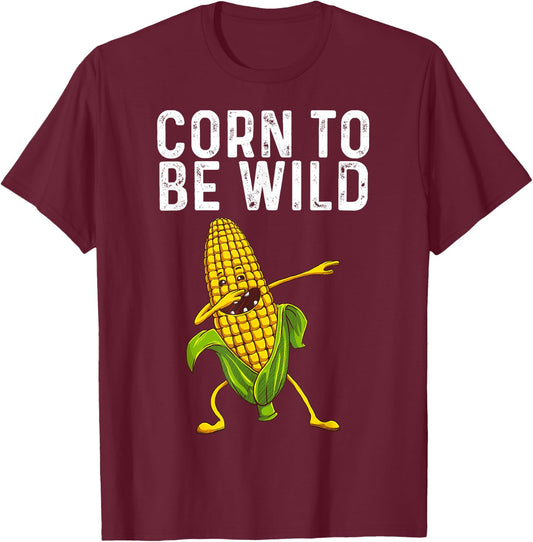 Funny Corn Gift Women Corn On The Cob Costume Farmer T-Shirt - T-Shirt | Maroon