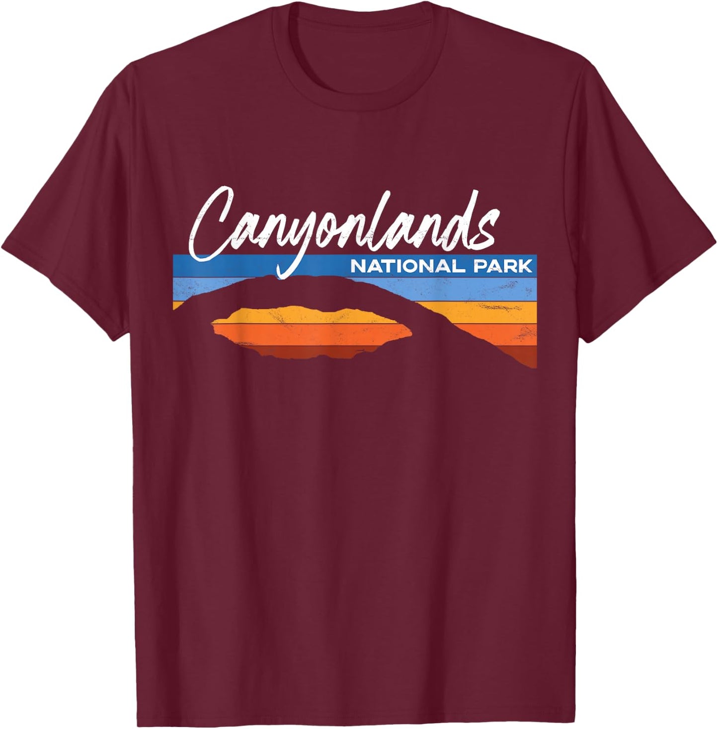 Canyonlands National Park Moab Utah Vacation Retro UT T-Shirt - T-Shirt | Maroon