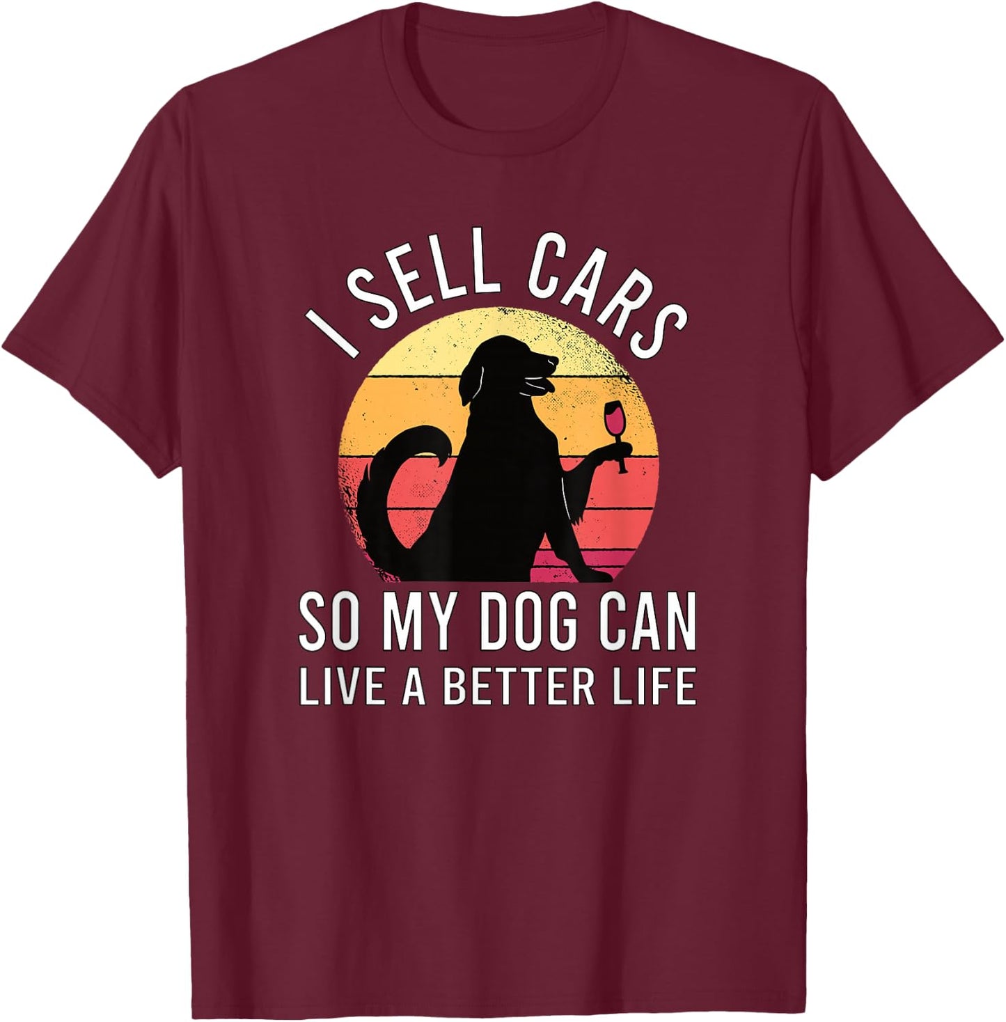 Auto Seller for Car Salesman T-Shirt - T-Shirt | Maroon