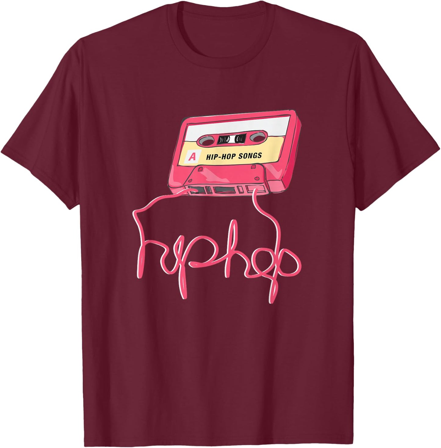 Hip Hop Cassette 90s Disco Street Dance Breake Dance Gift T-Shirt - T-Shirt | Maroon