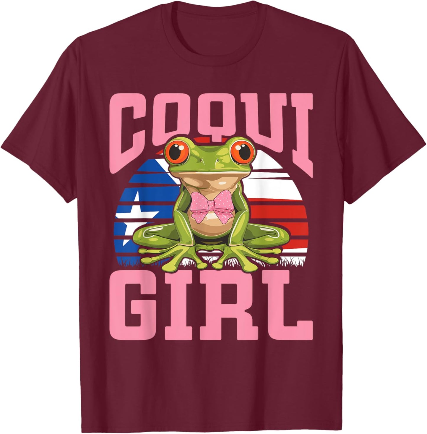 Coqui Girl T-Shirt - T-Shirt | Maroon