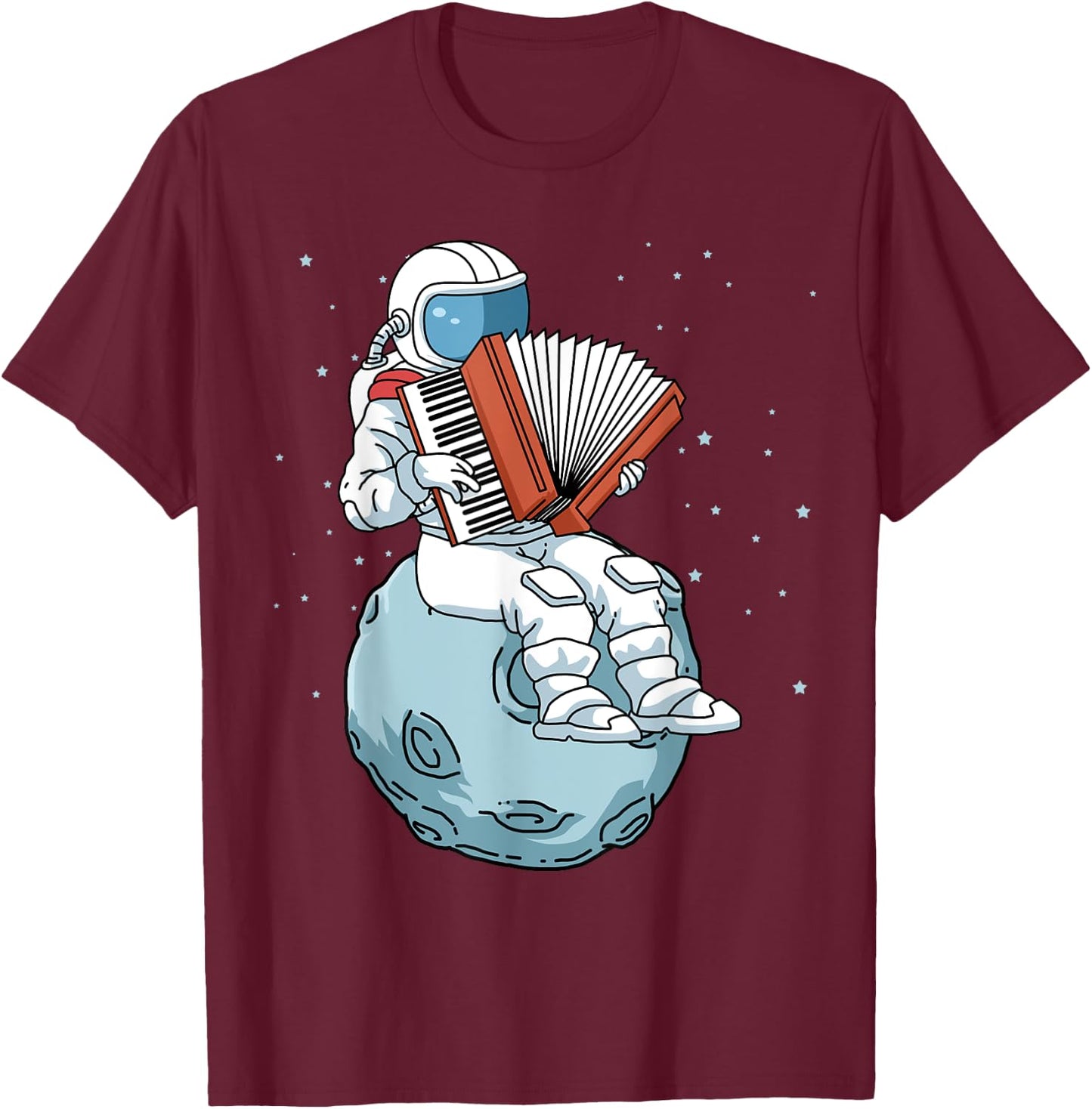 Accordion Shirt Men Accordion Music Gift Women Accordion T-Shirt - T-Shirt | Maroon