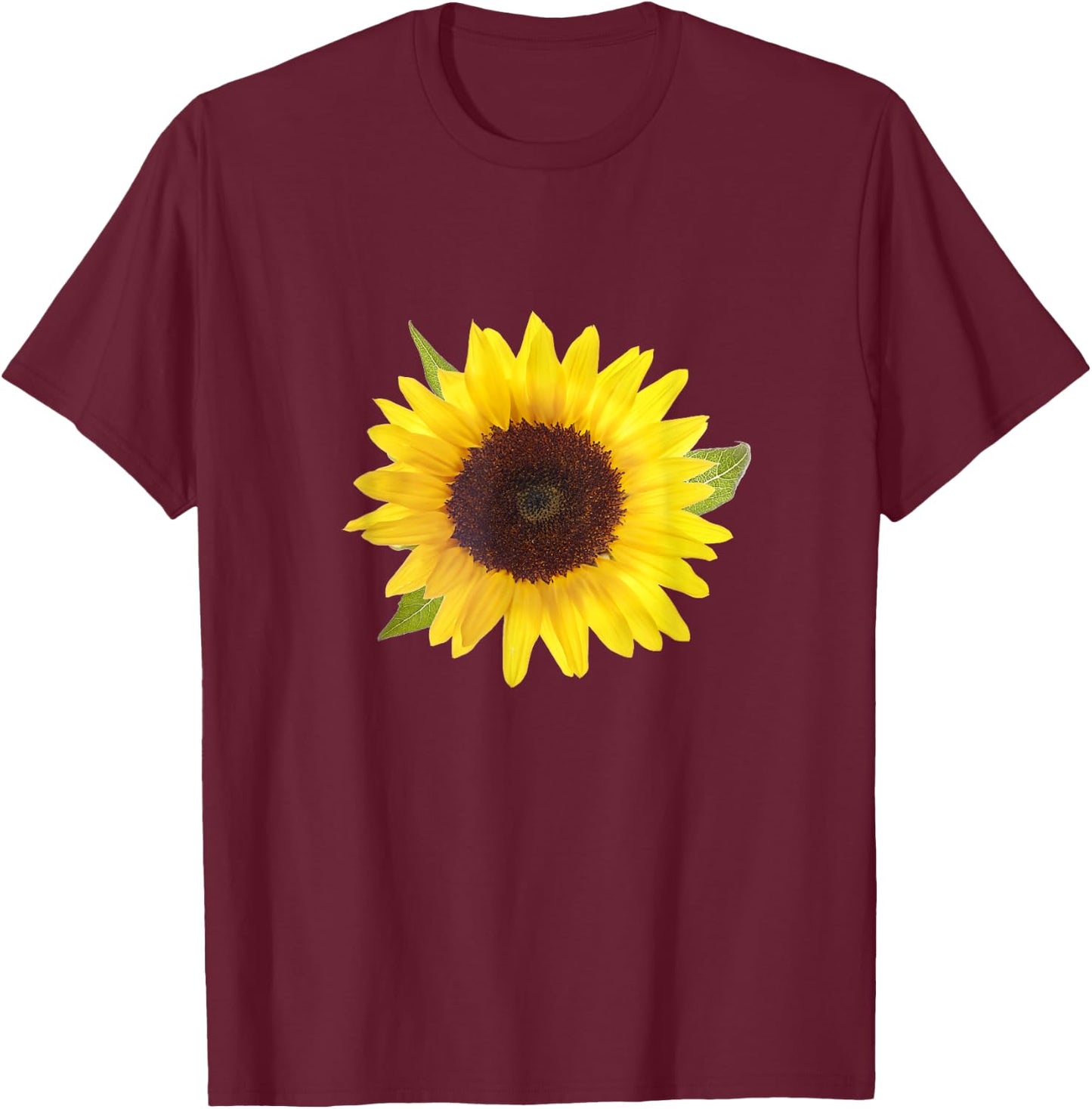 Sunflower Floral Sun Flower, Summer Gardener Men Women Girls Kids T-Shirt - T-Shirt | Maroon