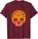Retro Punta Cana Dominican Republic Palm Trees Sunset Skull T-Shirt - T-Shirt | Maroon