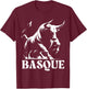Basque Running of the Bulls, Basque Country, Basque T-Shirt - T-Shirt | Maroon