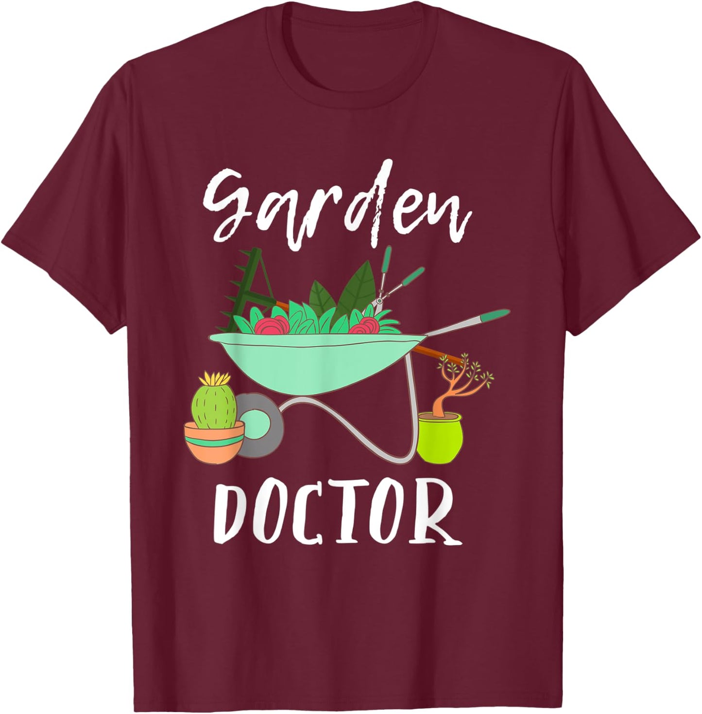 Gardener garden doctor T-Shirt - T-Shirt | Maroon