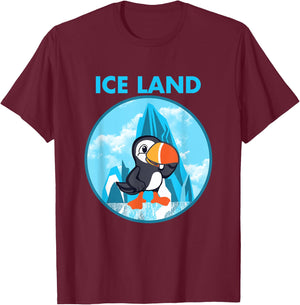 Puffin Iceland T-Shirt - T-Shirt | Maroon