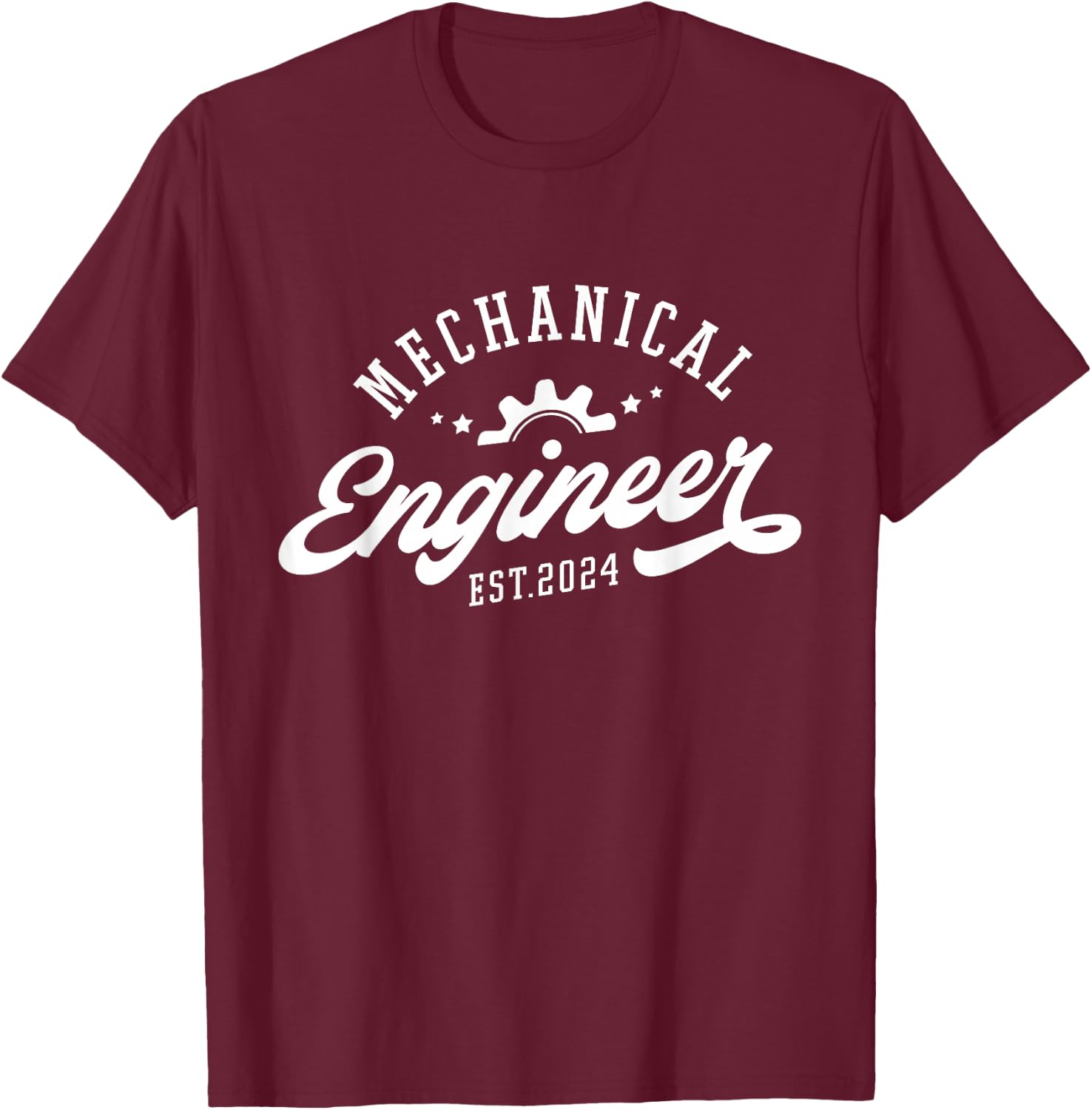 Mechanical Engineer Est 2024 Mechanical Engineer Graduation T-Shirt - T-Shirt | Maroon