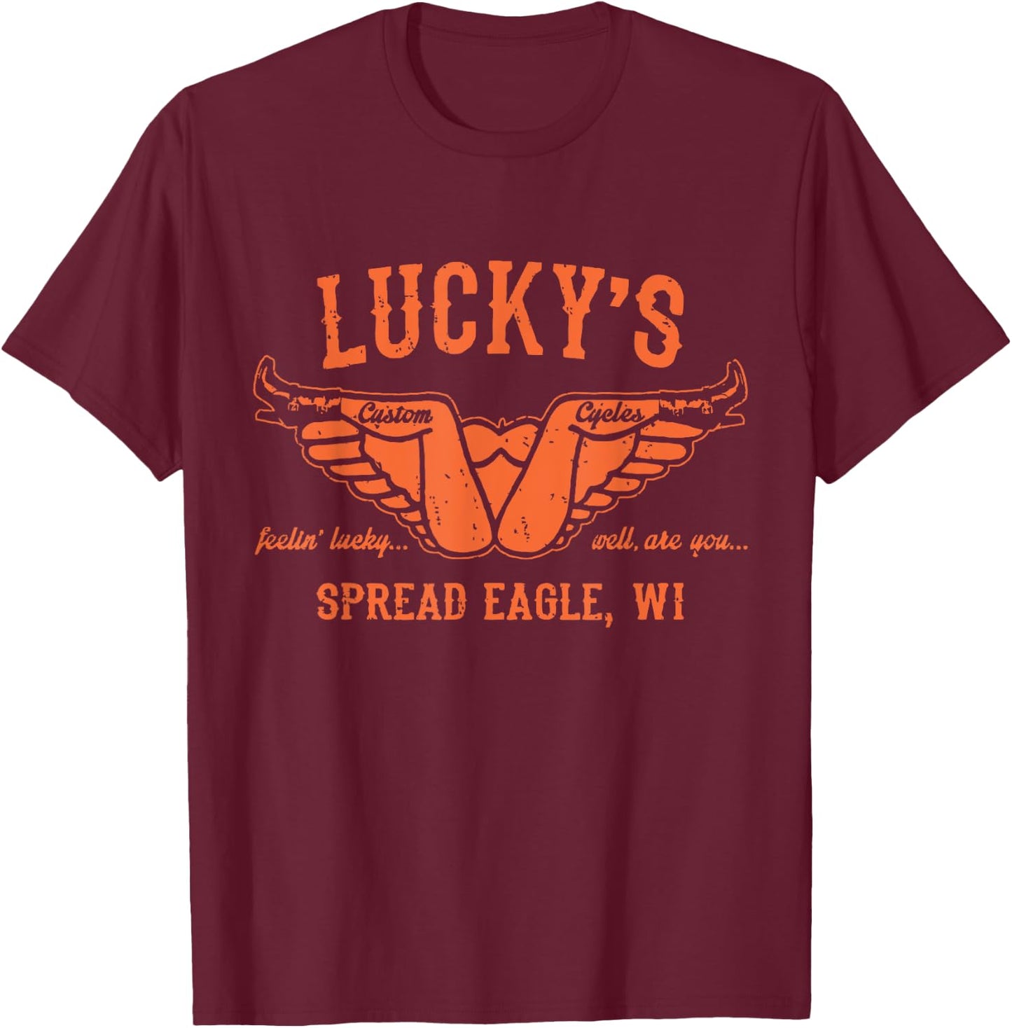 Cool Funny Offensive Motorcycle Biker - Spread Eagle Gift T-Shirt - T-Shirt | Maroon