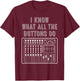 Funny Music Engineer Gift Cute DJ Sound Technician Men Women T-Shirt - T-Shirt | Maroon
