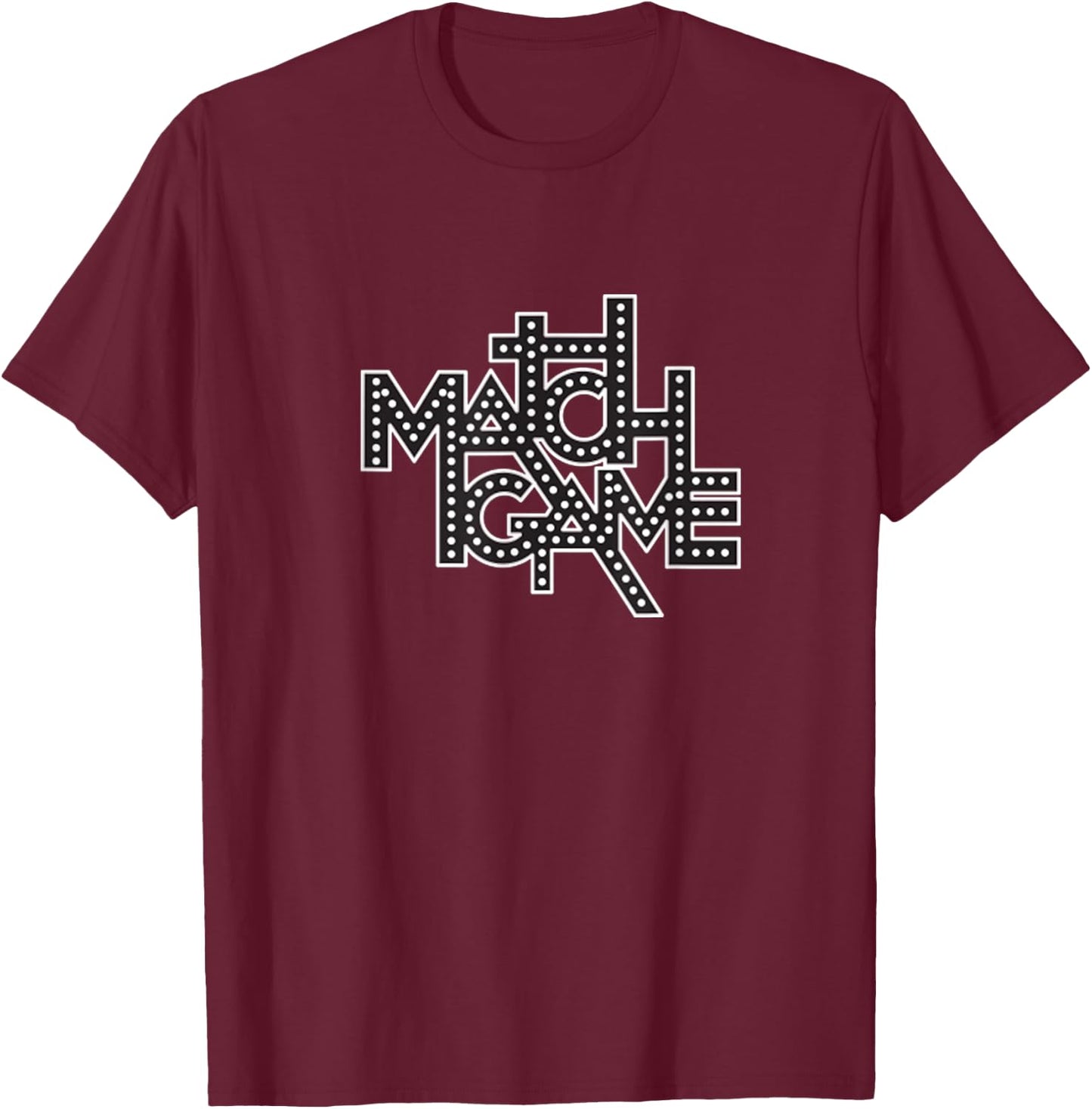 BUZZR Match Game classic TV Show logo T-Shirt - T-Shirt | Maroon