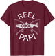 Papi Shirt Birthday Father's Day Fishing Fish Funny Humor T-Shirt - T-Shirt | Maroon