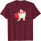 Captain Underpants Hero Art T-Shirt - T-Shirt | Maroon