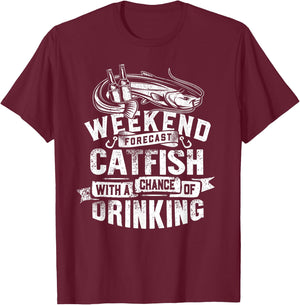 Vintage Look Catfish Gift A Catfish Whsiperer T-Shirt - T-Shirt | Maroon
