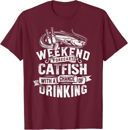 Vintage Look Catfish Gift A Catfish Whsiperer T-Shirt - T-Shirt | Maroon