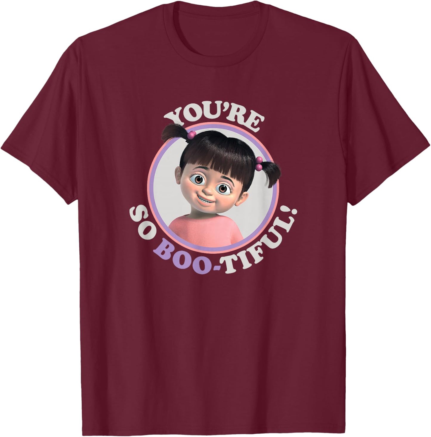 Disney and Pixar's Monsters, Inc. Boo You're So Boo-Tiful! T-Shirt - T-Shirt | Maroon