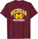University of Michigan Wolverines U of M Wolverines Laurels T-Shirt - T-Shirt | Maroon