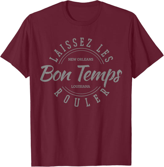 New Orleans Louisiana Mardi Gras USA Souvenir T-Shirt - T-Shirt | Maroon