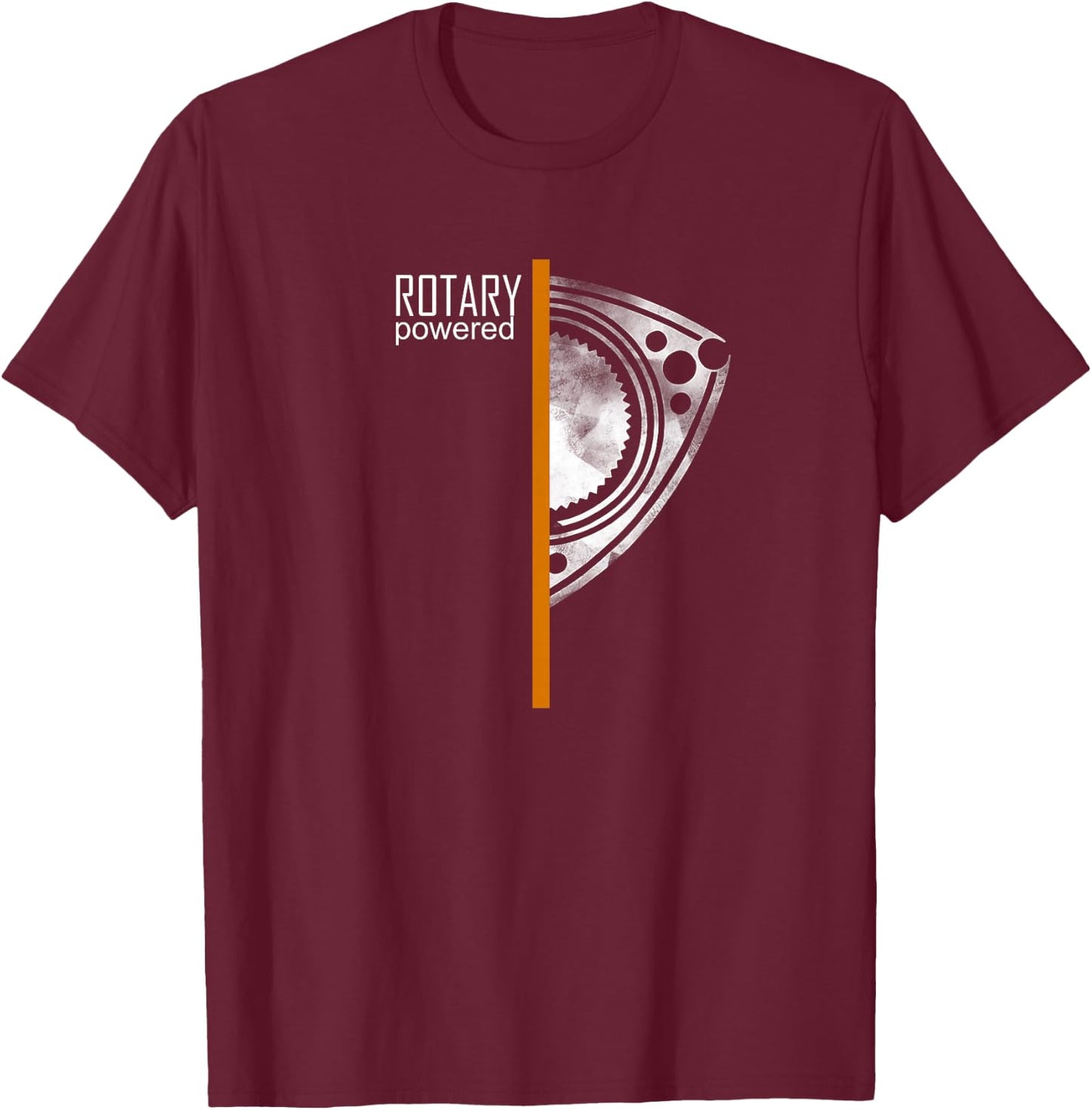 RX 8 RX 7 Orange Stripe T-Shirt - T-Shirt | Maroon