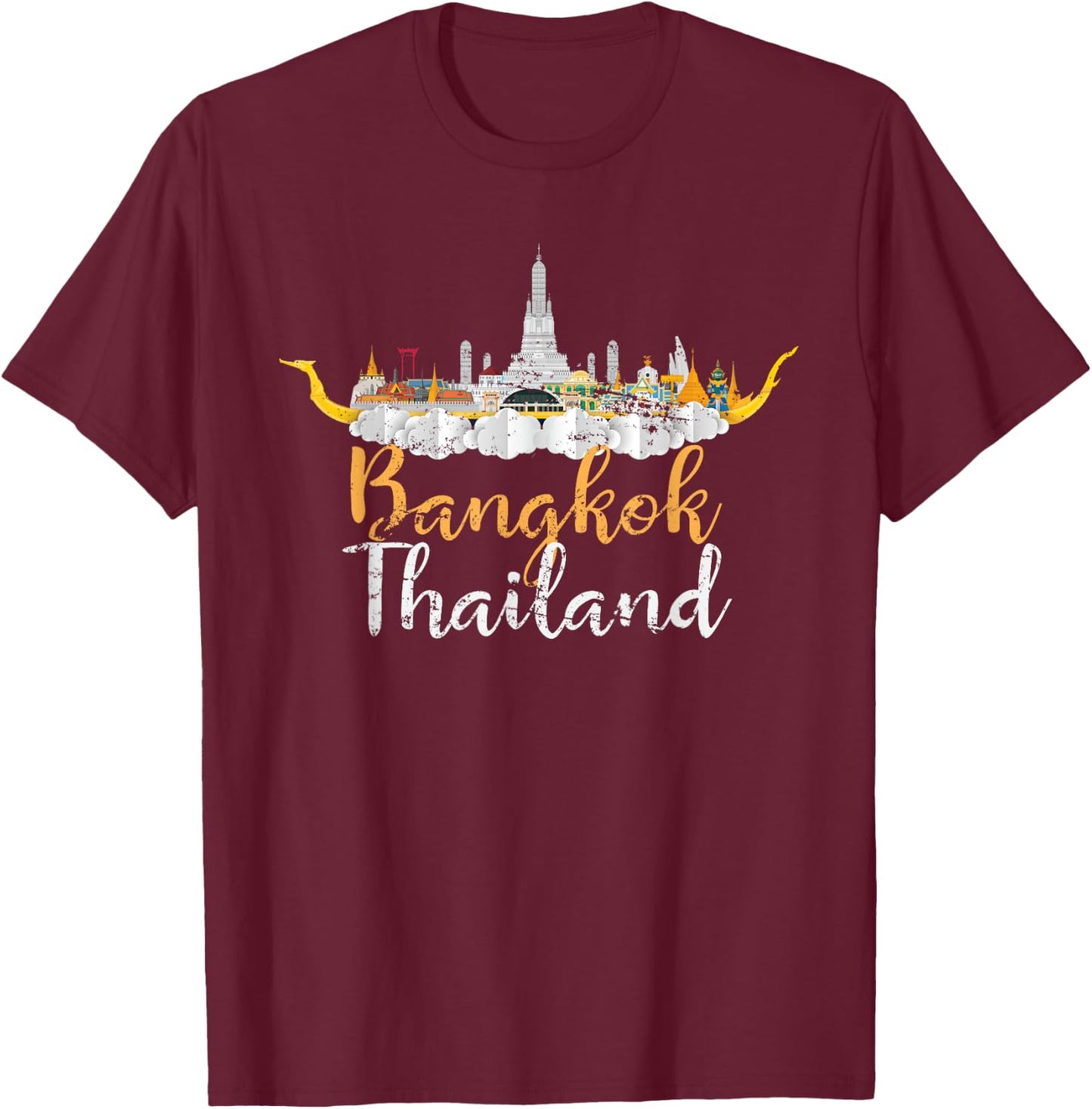 Bangkok Gift Thailand Lover Thailand T-Shirt - T-Shirt | Maroon