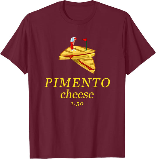 Pimento Cheese funny golf dad T-Shirt - T-Shirt | Maroon