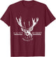 St. Hubert Hubertus Patron Saint of Hunters Stag Gifts T-Shirt - T-Shirt | Maroon