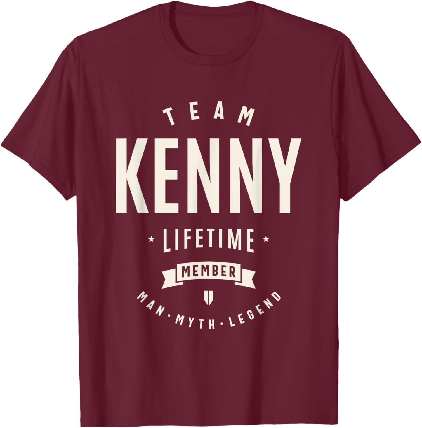 Team Kenny Lifetime Member Funny Name Kenny T-Shirt - T-Shirt | Maroon