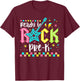 Ready To Rock Pre K Back To School Pre K Boys Kids T-Shirt - T-Shirt | Maroon