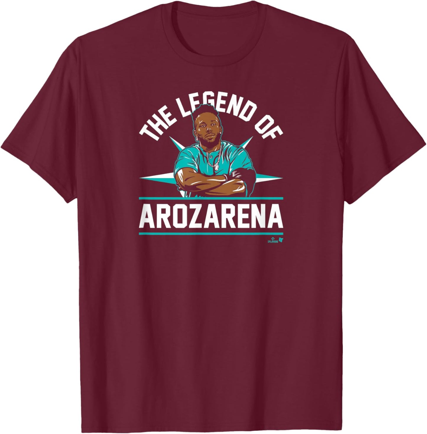The Legend of Randy Arozarena - Seattle Baseball T-Shirt - T-Shirt | Maroon