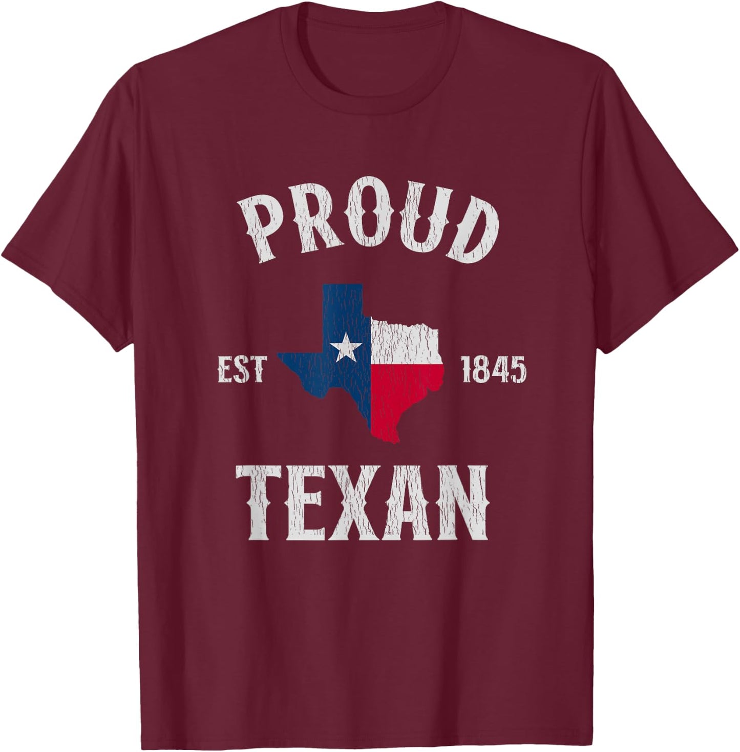 Texas Pride Shirts Men Women Kids Proud Texan T-Shirt - T-Shirt | Maroon