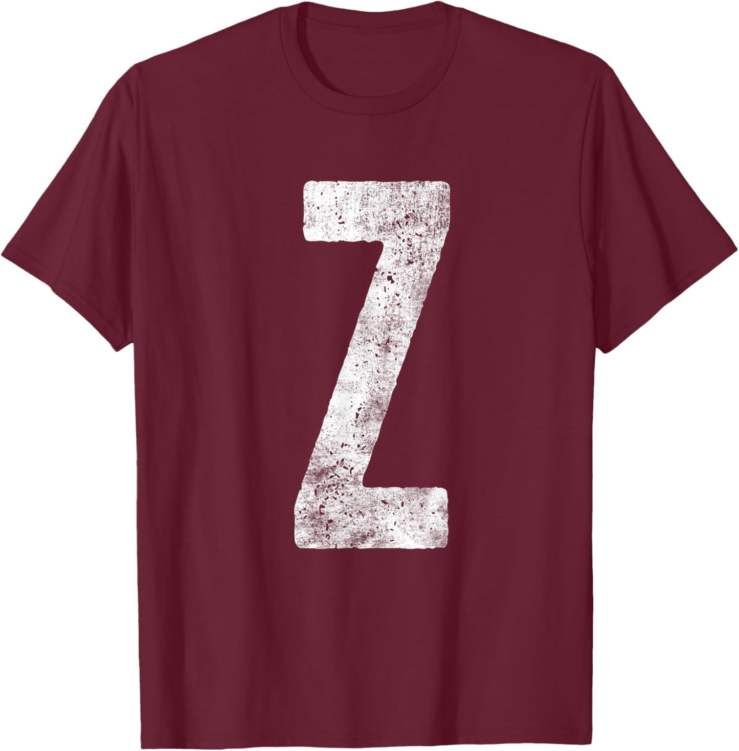 Letter Z Matching Party Family Group For Halloween Costume T-Shirt - T-Shirt | Maroon