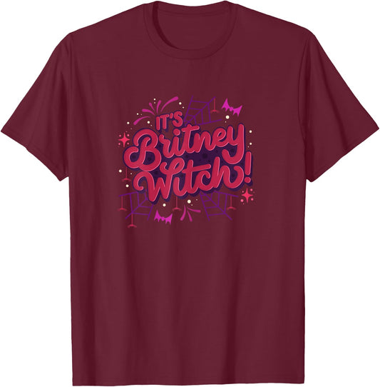 It's Britney Witch - Halloween Costume T-Shirt - T-Shirt | Maroon