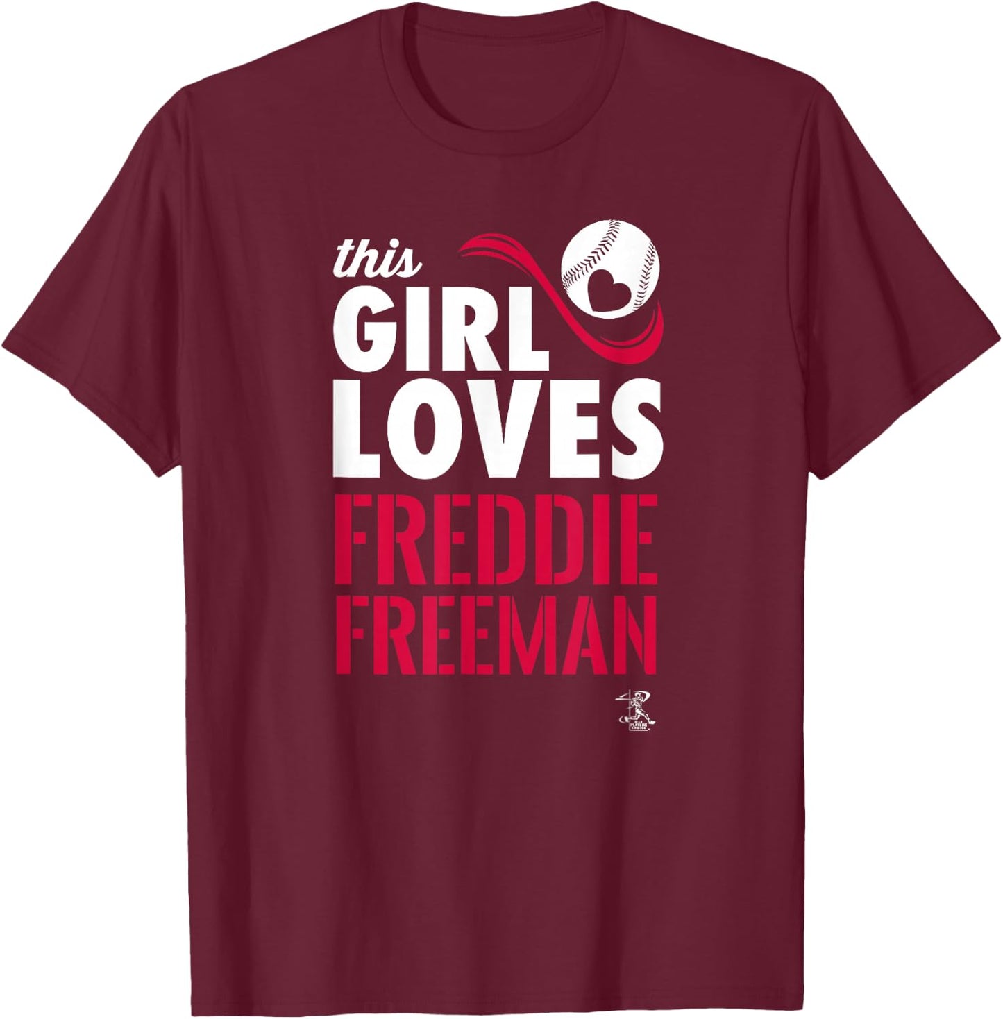 Freddie Freeman This Girl Loves Gameday T-Shirt - T-Shirt | Maroon