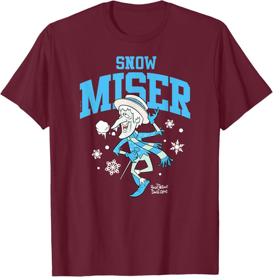 The Year Without Santa Claus - Snow Miser T-Shirt - T-Shirt | Maroon