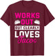 Works Out But Clearly Loves Tacos Funny Gym Workout T-Shirt - T-Shirt | Maroon