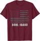 American Flag Buhl, Idaho USA Patriotic Souvenir T-Shirt - T-Shirt | Maroon