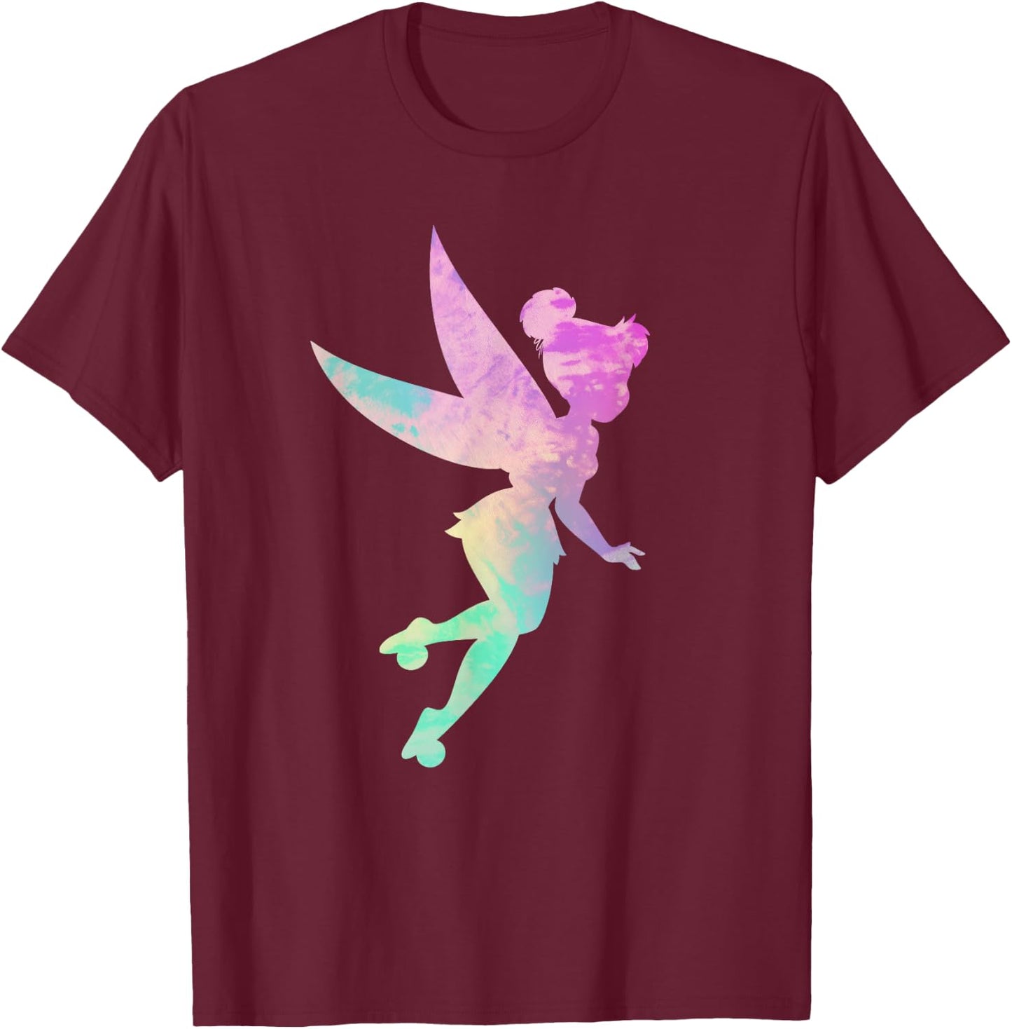 Disney Peter Pan Tinker Bell Tie Dye 90s T-Shirt - T-Shirt | Maroon