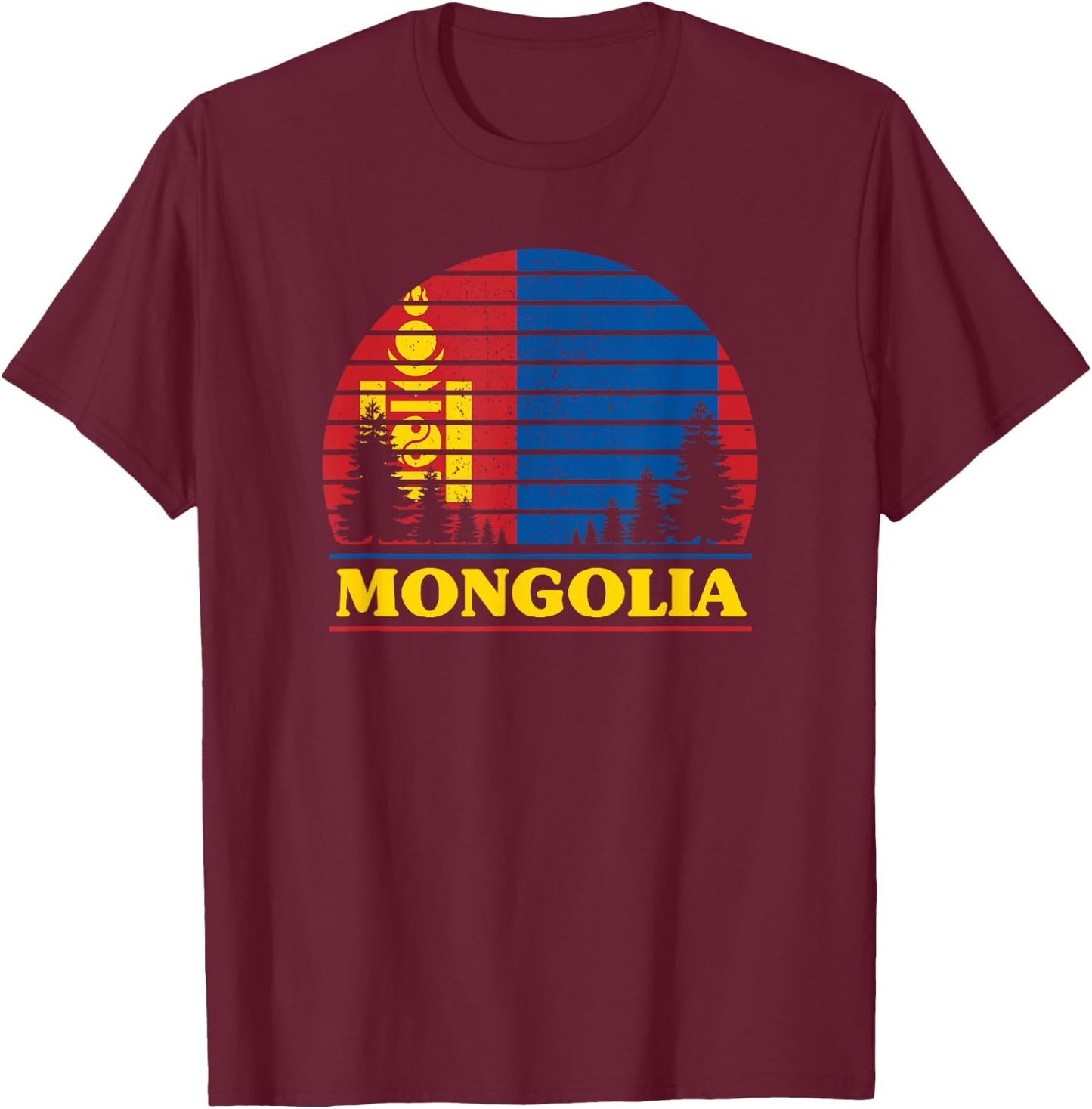 Mongolia T-Shirt - T-Shirt | Maroon