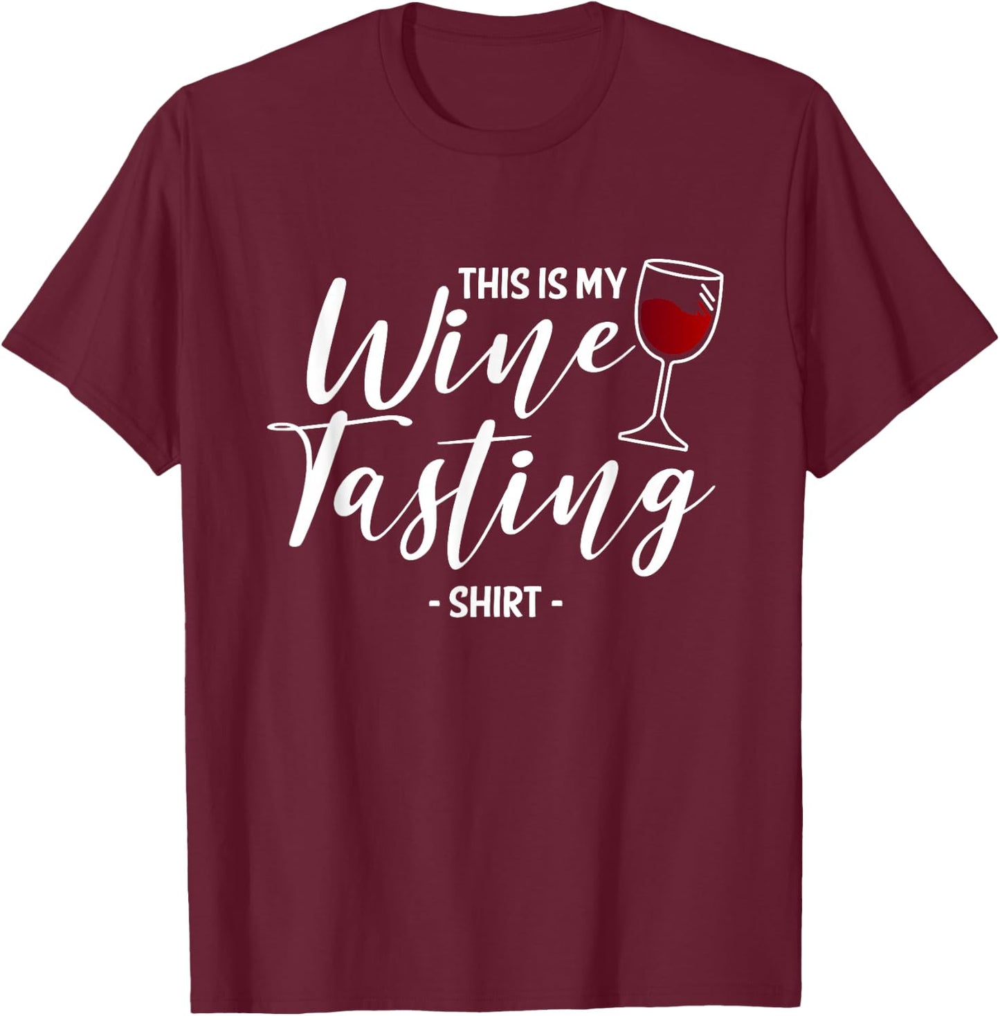 This is My Wine Tasting Wining Cork Red Vino Drinking T-Shirt - T-Shirt | Maroon