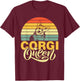 Corgi Queen T-Shirt - T-Shirt | Maroon