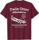 Twin Otter Adventures T-Shirt - T-Shirt | Maroon